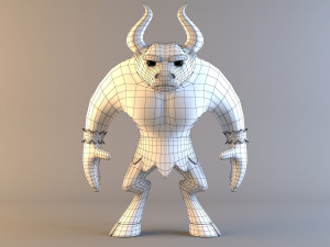 minotaur model low poly character 3D 모델