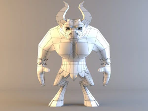 minotaur model low poly character 3D Model