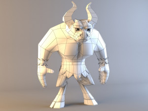 minotaur model low poly character 3D 모델