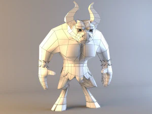 minotaur model low poly character 3D Model
