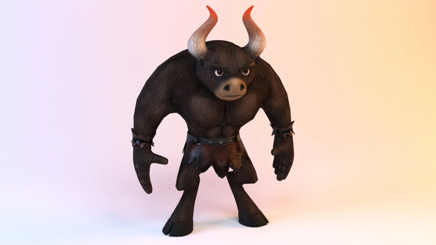 minotaur model low poly character 3D Model .c4d .max .obj .3ds .fbx .stl .blend