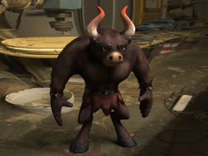 minotaur model low poly character 3D Model