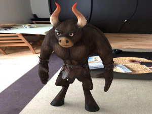 minotaur model low poly character 3D Model