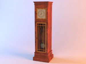 진자시계 3D 모델