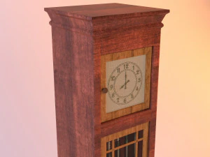 진자시계 3D 모델