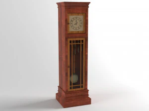 진자시계 3D 모델