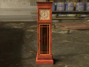 진자시계 3D 모델