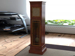 진자시계 3D 모델