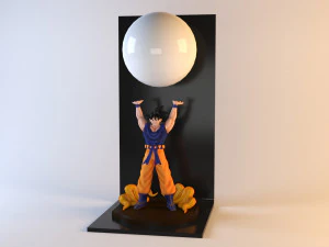 goku genkidama lamp 3D Model