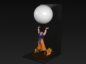 goku genkidama lamp Modelo 3D