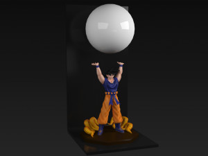 goku genkidama lamp Modelo 3D