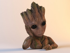 groot flower pot 3D Model