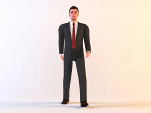 실업가 3D 모델