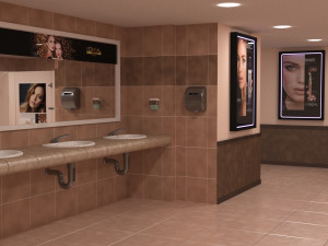 public bathroom 3D Модель