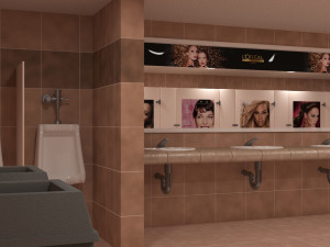 public bathroom 3D Модель