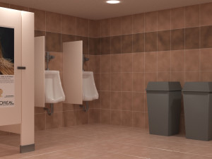 public bathroom 3D Модель