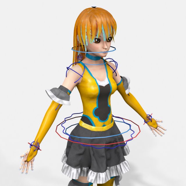 Garota de personagem de anime Low Poly pronta para jogo 39 Modelo 3D -  TurboSquid 1907707