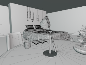bedroom Model 3D