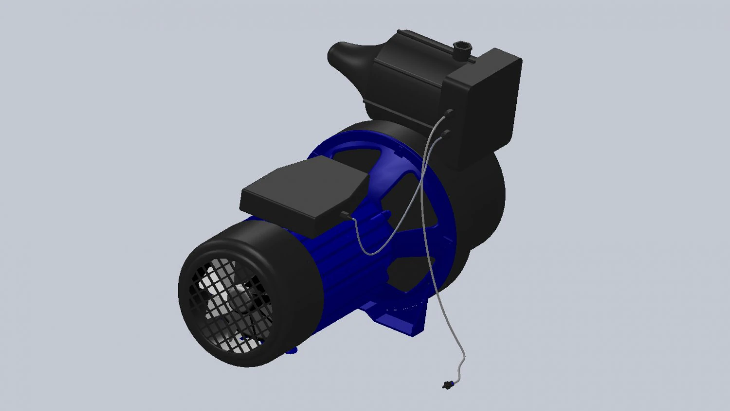 motor with controller 3D Model .c4d .max .obj .3ds .fbx .stl .blend 