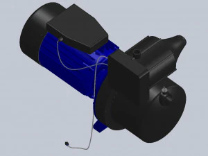 motor with controller 3D Model