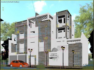 villa exterior visualisation 3D 模型