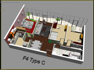 3d plan house Model 3D