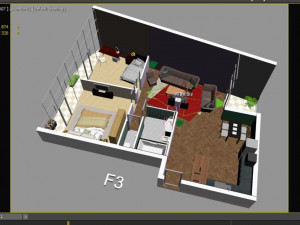 3d plan house 3D मॉडल