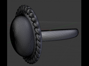 a ring with a precious stone 3D Model