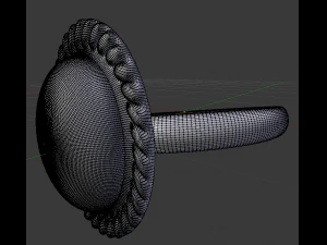 a ring with a precious stone 3D Model