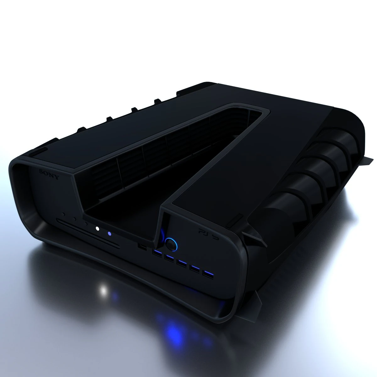 sony playstation 5 devkit 3D Model .c4d .max .obj .3ds .fbx .stl .blend