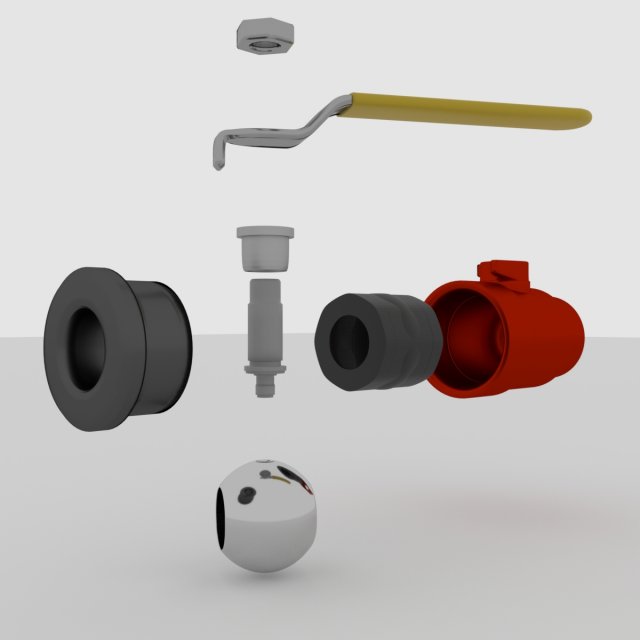 valve 3D Model .c4d .max .obj .3ds .fbx .stl .blend 