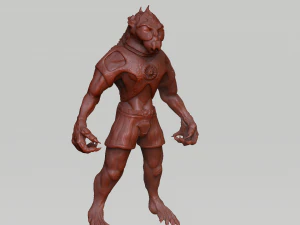 buitenaards beeldhouwwerk 3D Model