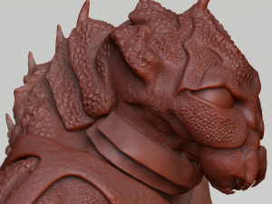 alien sculpture Modelo 3D
