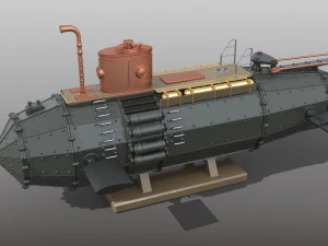 model łodzi podwodnej Model 3D