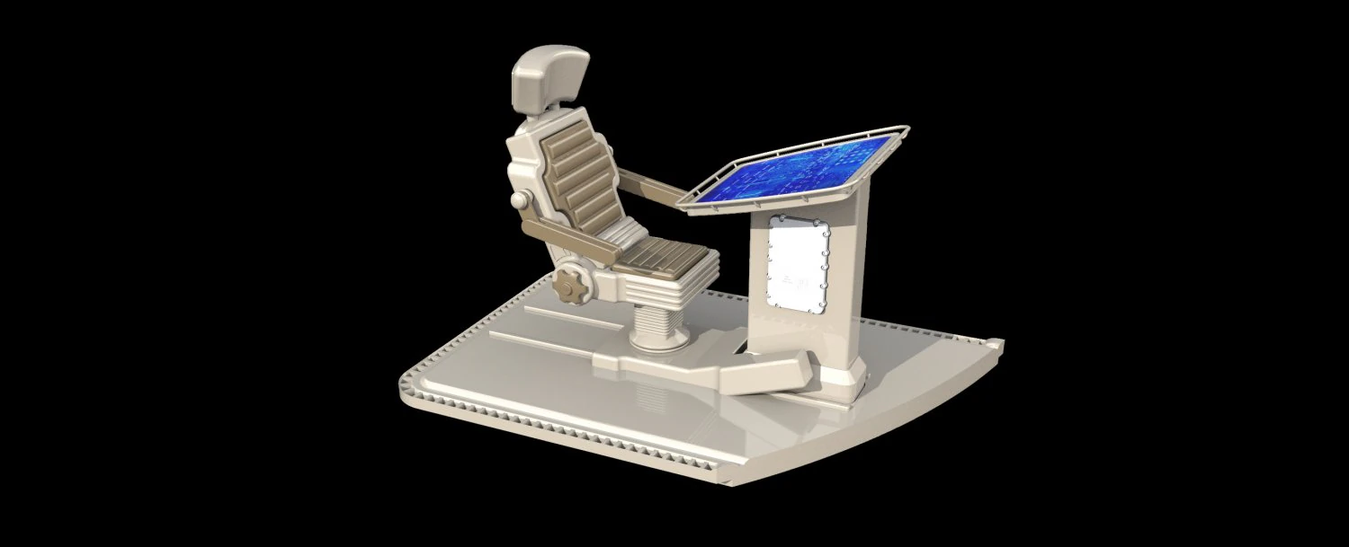 scifi chair 3D Model .c4d .max .obj .3ds .fbx .stl .blend 