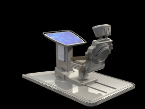 scifi chair Modello 3D