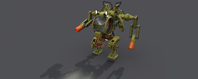 lander Modelo 3D .c4d .max .obj .3ds .fbx .stl .blend 