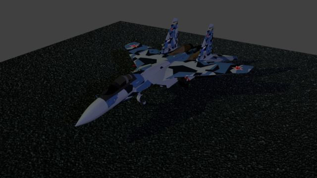 su-35 flanker e 3D मॉडल .c4d .max .obj .3ds .fbx .stl .blend 