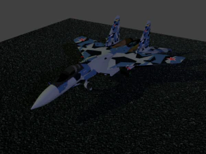 Su-35 flanker e Model 3D