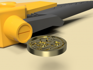 power dagger super sentai ranger yellow 3D Print Model