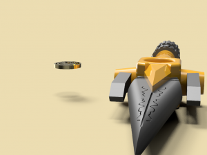 power dagger super sentai ranger yellow 3D Print Model