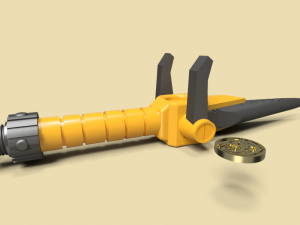 power dagger super sentai ranger yellow 3D Print Model