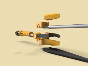 power dagger super sentai ranger yellow 3D Print Model
