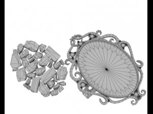 carved ring and brooch 3D Model