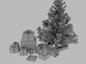 model christmas set 3D Model