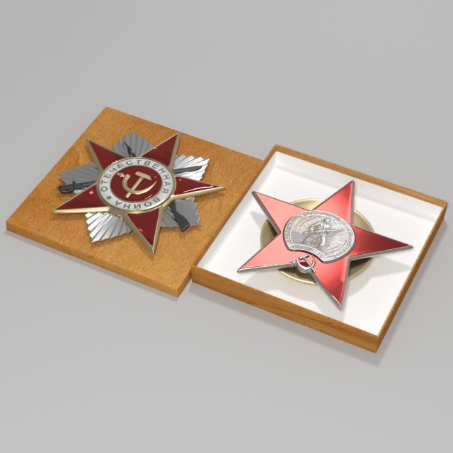 9may medals 3D Model .c4d .max .obj .3ds .fbx .stl .blend 