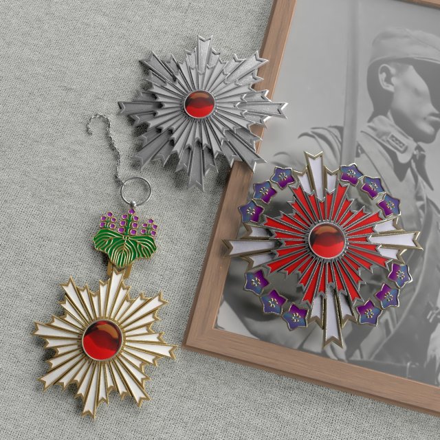 rising sun orders Model 3D .c4d .max .obj .3ds .fbx .stl .blend 