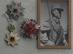 rising sun orders 3D Model