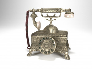 antique phone Modelo 3D