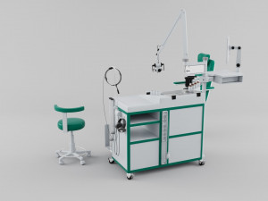 otolaryngologist table 3D मॉडल